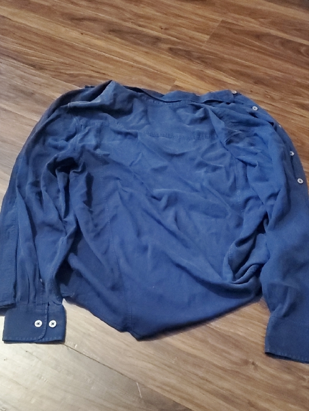 Tommy Bahama Navy Blue Long-Sleeve Button-Down Shirt - Picture 7 of 7